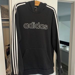 Adidas black warm hoodie